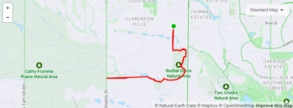 Mason to Shields Route